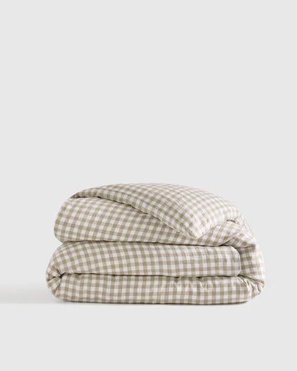 European Linen Duvet Cover - Twin / Peach