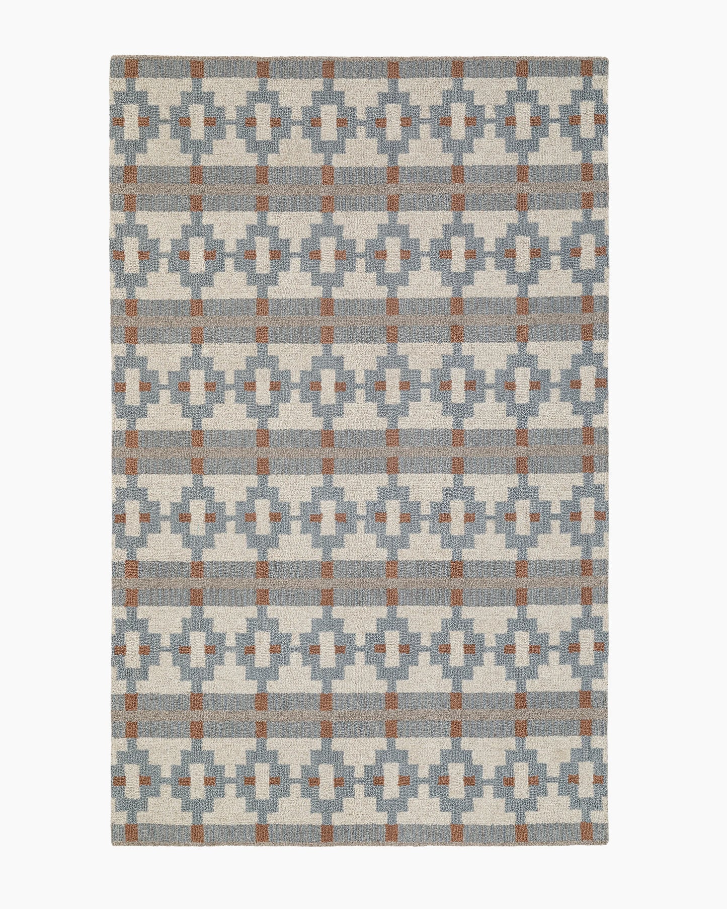 Palma Wool Rug - 3' x 5' / Dusty Blue Multi