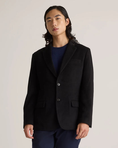 100% Mongolian Cashmere Blazer - S / Heather Graphite