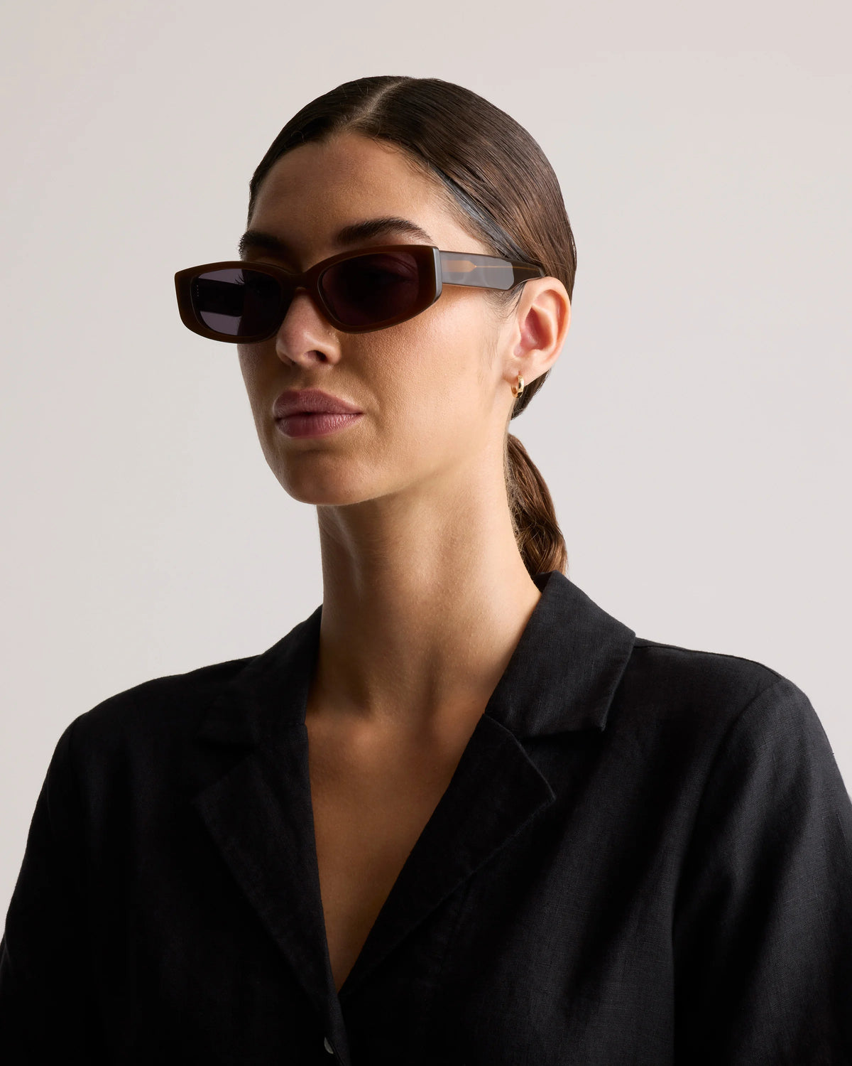 Granada Polarized Acetate Sunglasses - One Size / Cream with Grey lens