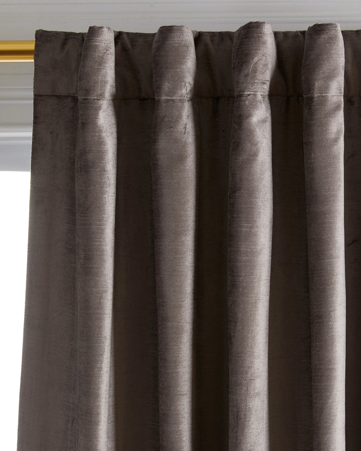 Luster Velvet Room Darkening Curtain - Single Panel - 48x84 / Champagne