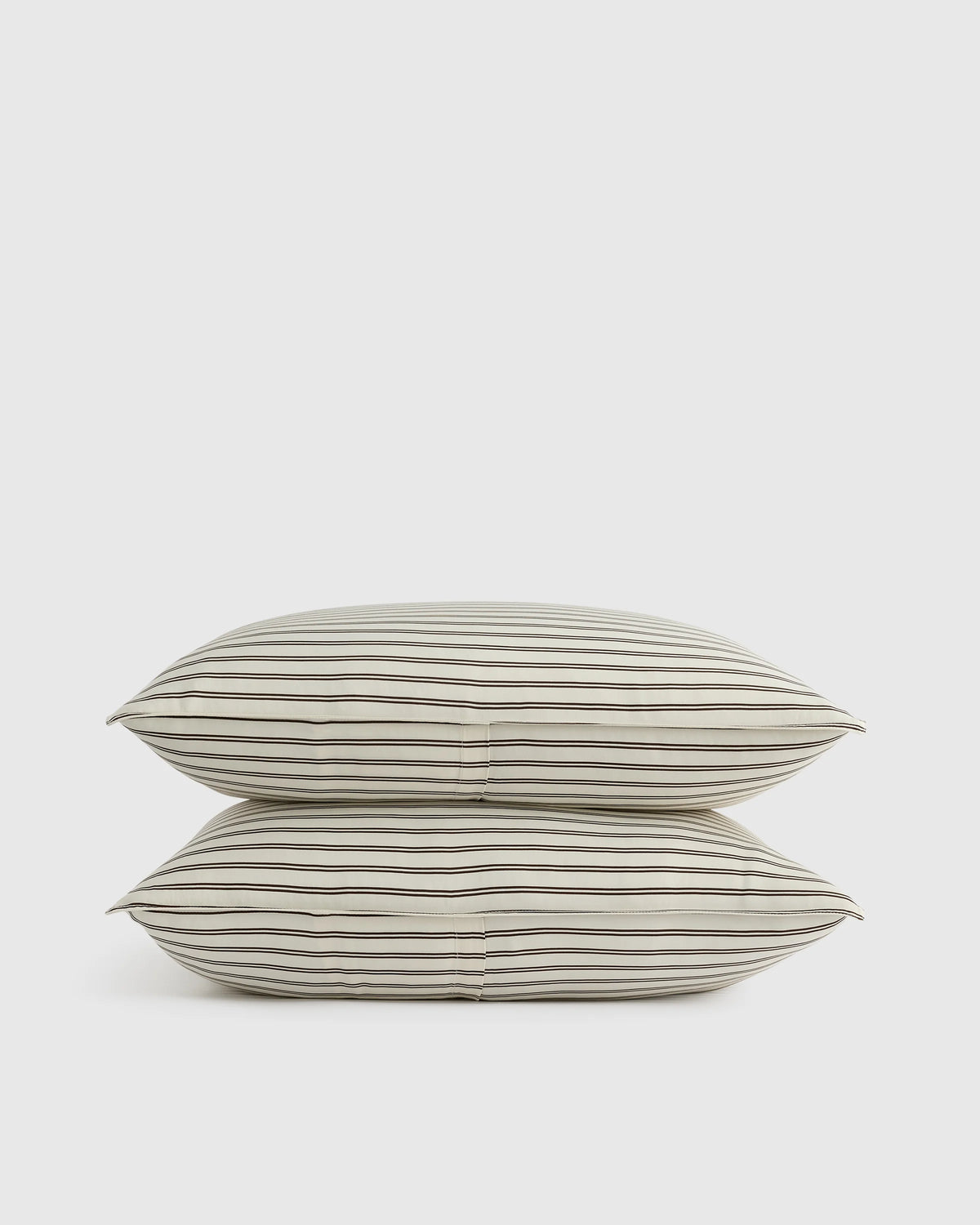 Bamboo Stripe Sham Set - Standard / Double Stripe Espresso