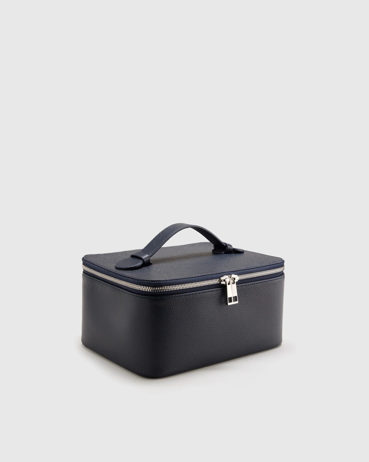 Italian Leather Travel Cosmetic Case - One Size / Garnet Red