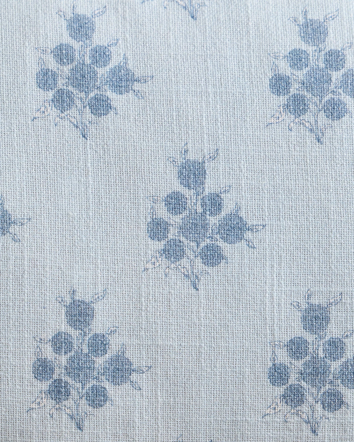 Piped Block Print Cotton Pillow Cover - 12x20 / Natural