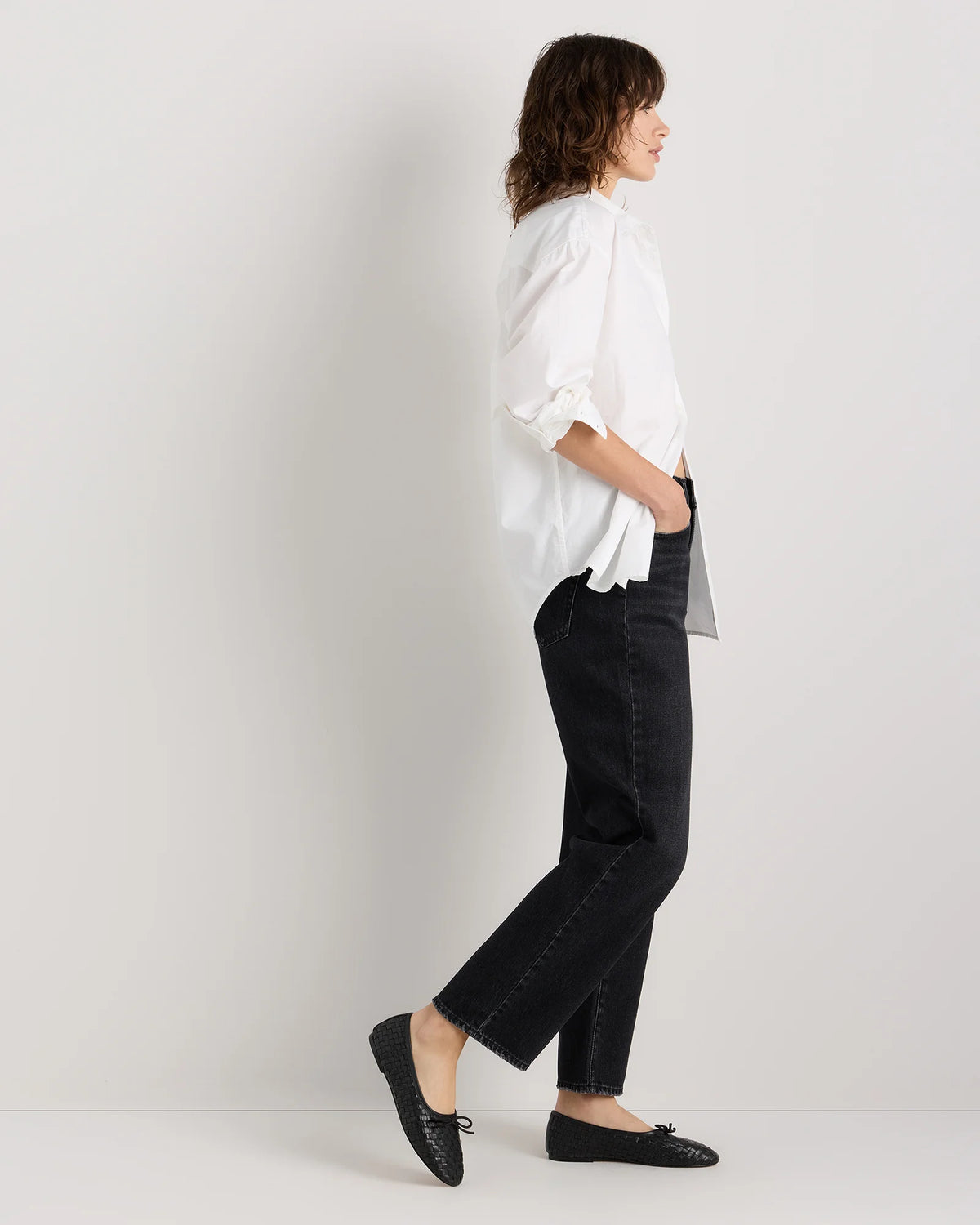 Bella Rigid Straight Jeans - 24 / Powder Blue Raw Hem