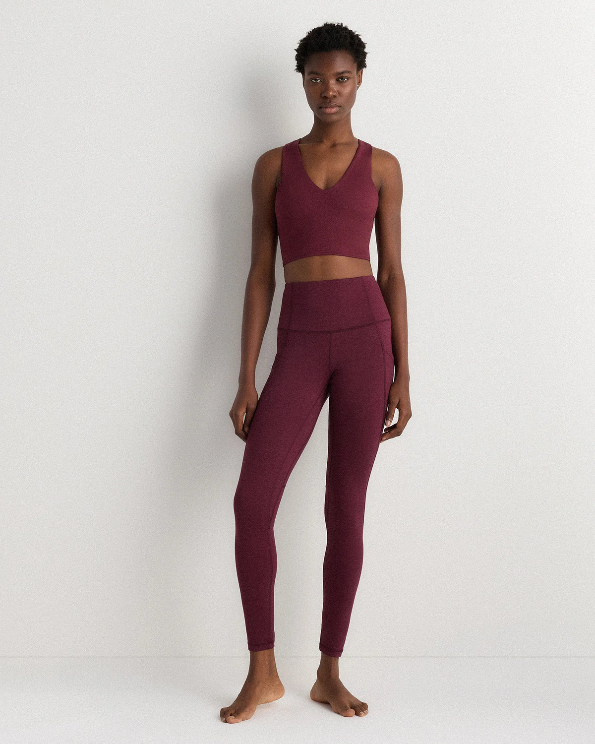 Ultra-Soft High-Rise Pocket Legging - XS / Heather Espresso