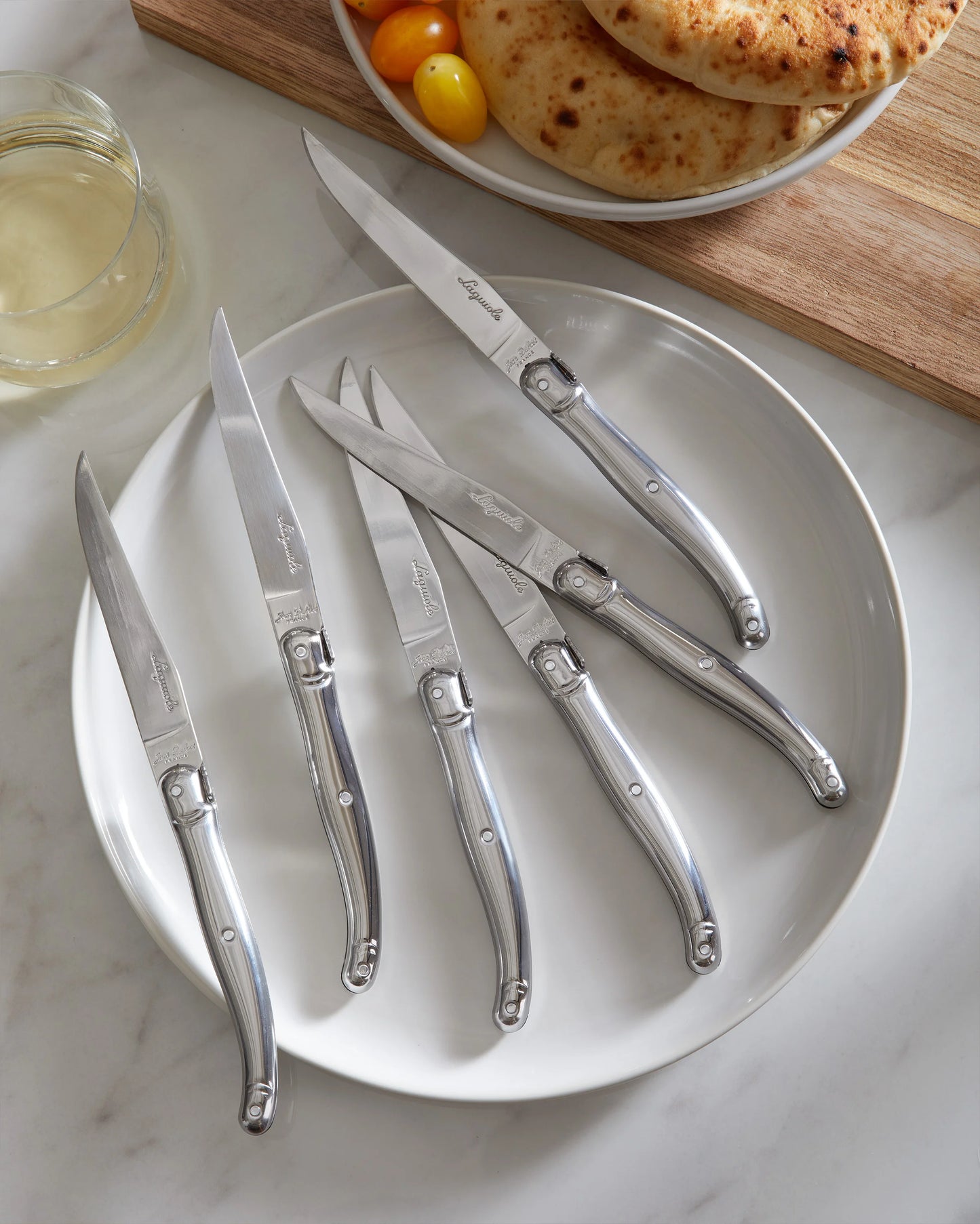 Jean Dubost Laguiole Stainless Steel Steak Knives (Set of 6) - One Size / No Color