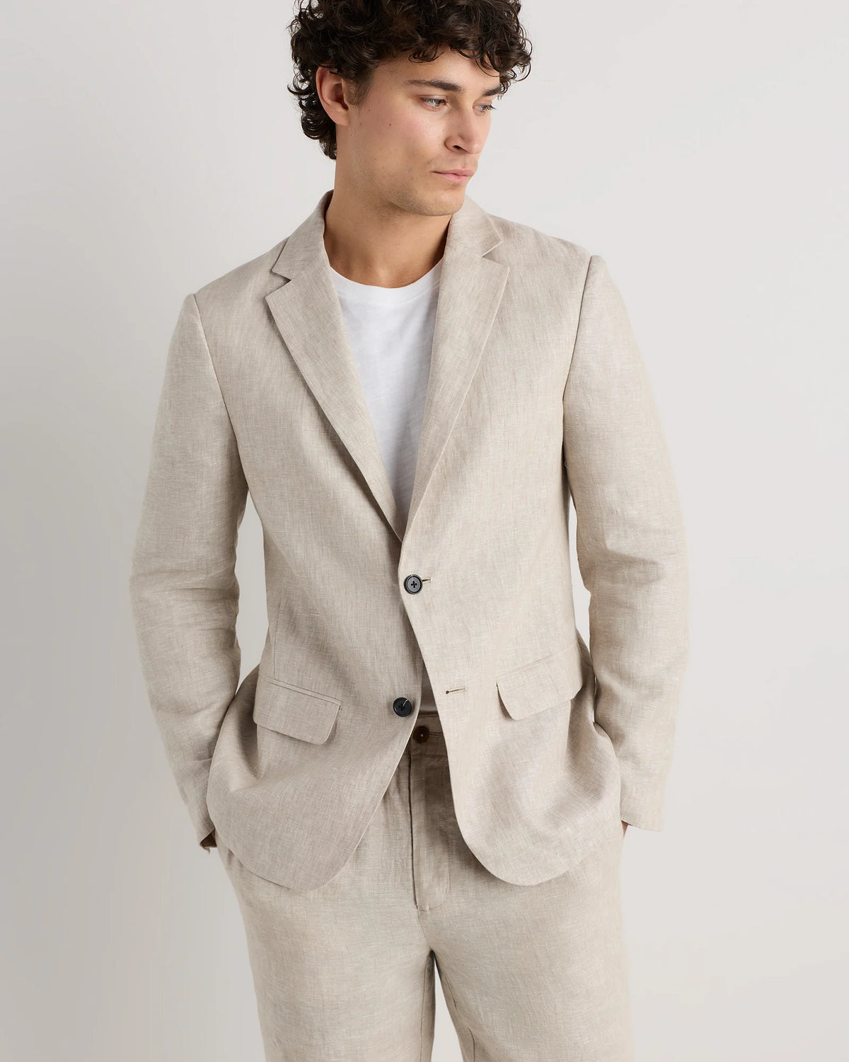 100% European Linen Blazer - XS / French Blue