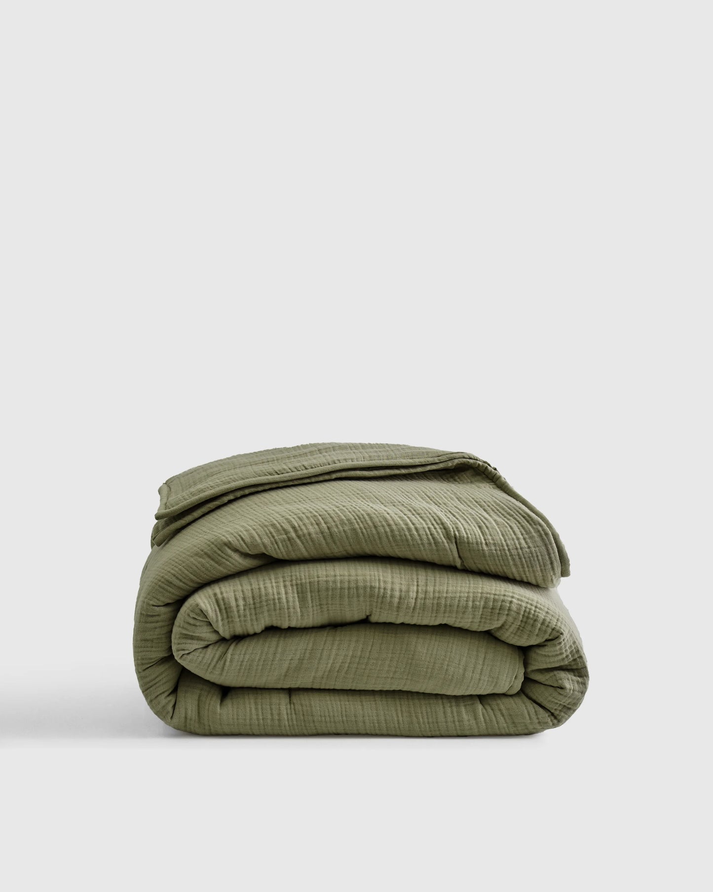 Organic Cotton Gauze Dream Quilt - Twin / Dried Sage