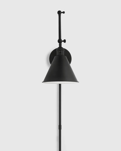 Articulating Double Arm Steel Wall Sconce - One Size / Silver