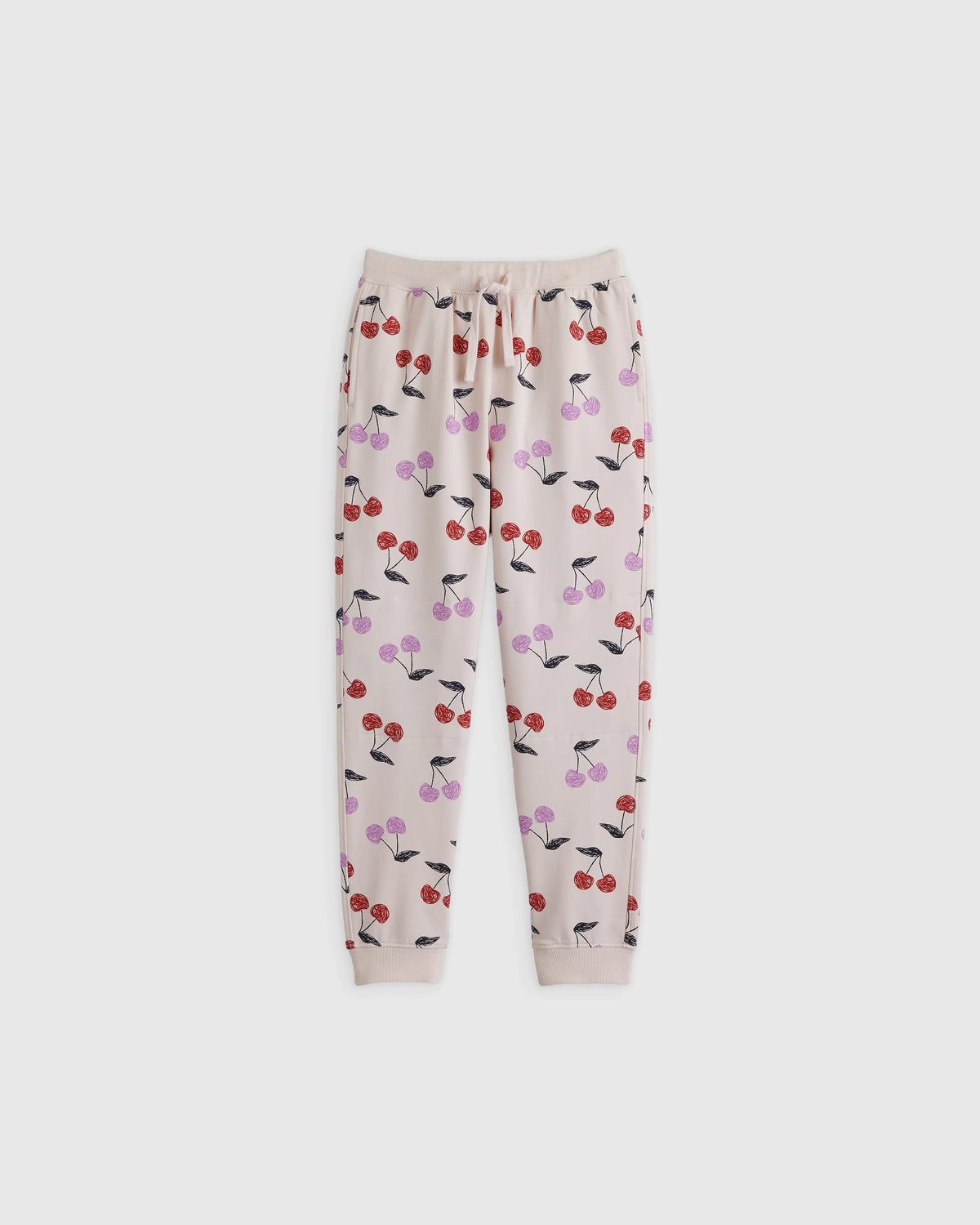 Organic Cotton French Terry Joggers 2-Pack - 6 / Cherries/Navy