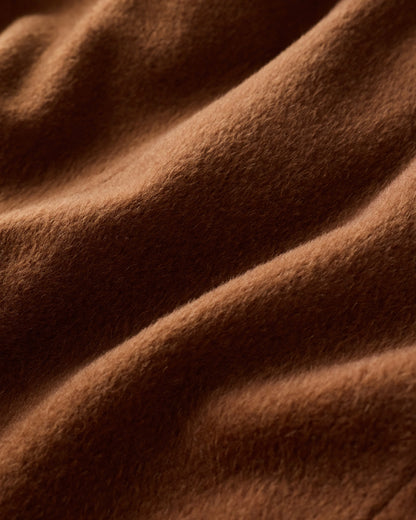 Camel Hair Double-Breasted Overcoat - S / Vicuna
