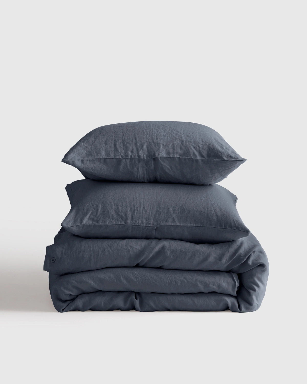 European Linen Duvet Cover Set - Twin / Peach
