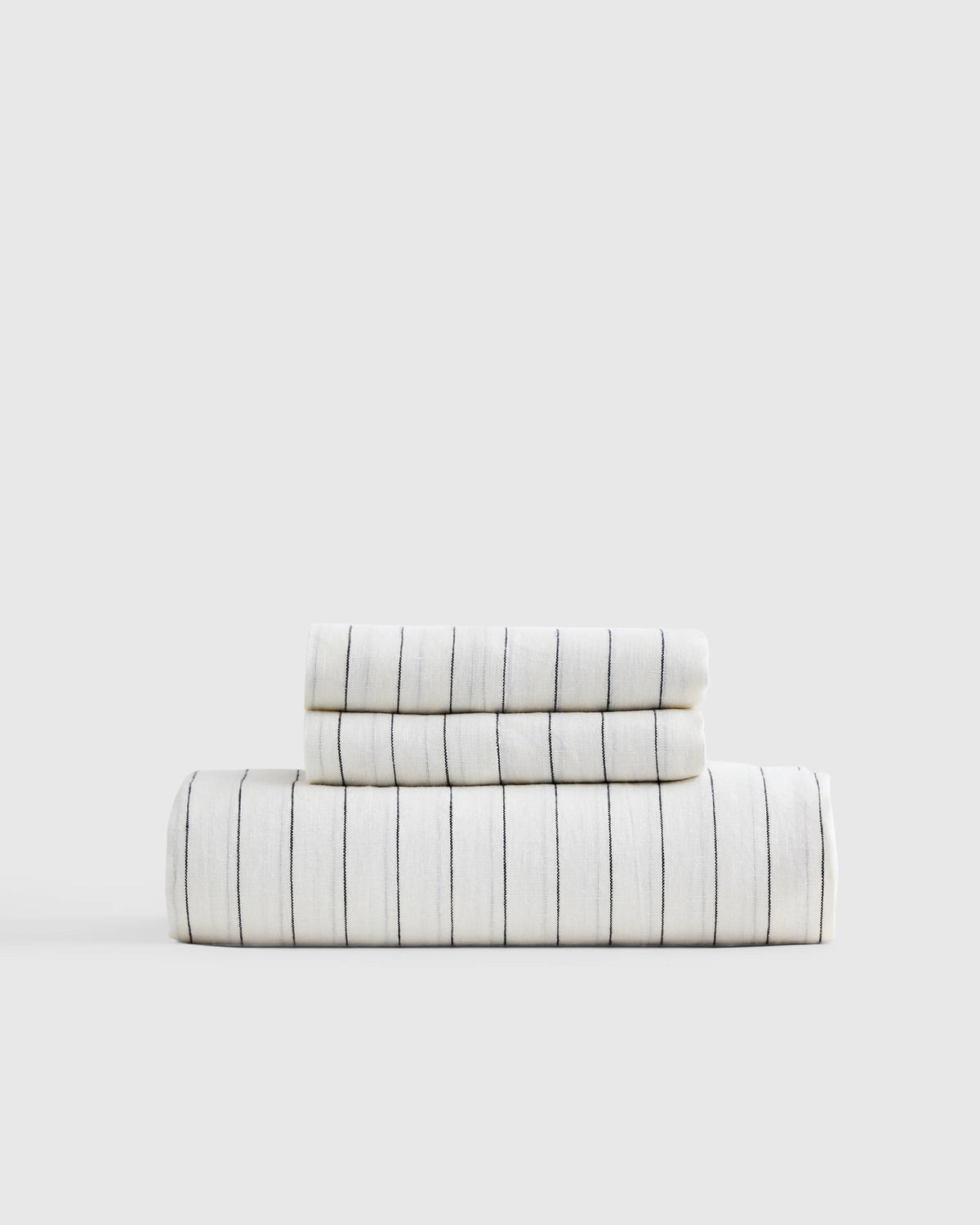 European Linen Fitted Sheet Set - Twin / Peach