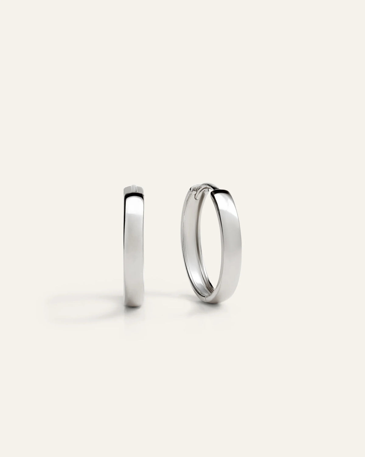 14K Gold Bold Hoops - One Size / Yellow Gold