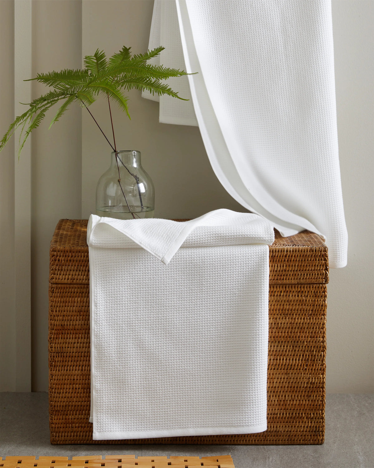 Turkish Waffle Terry Bath Sheet (Set of 2) - One Size / Ivory