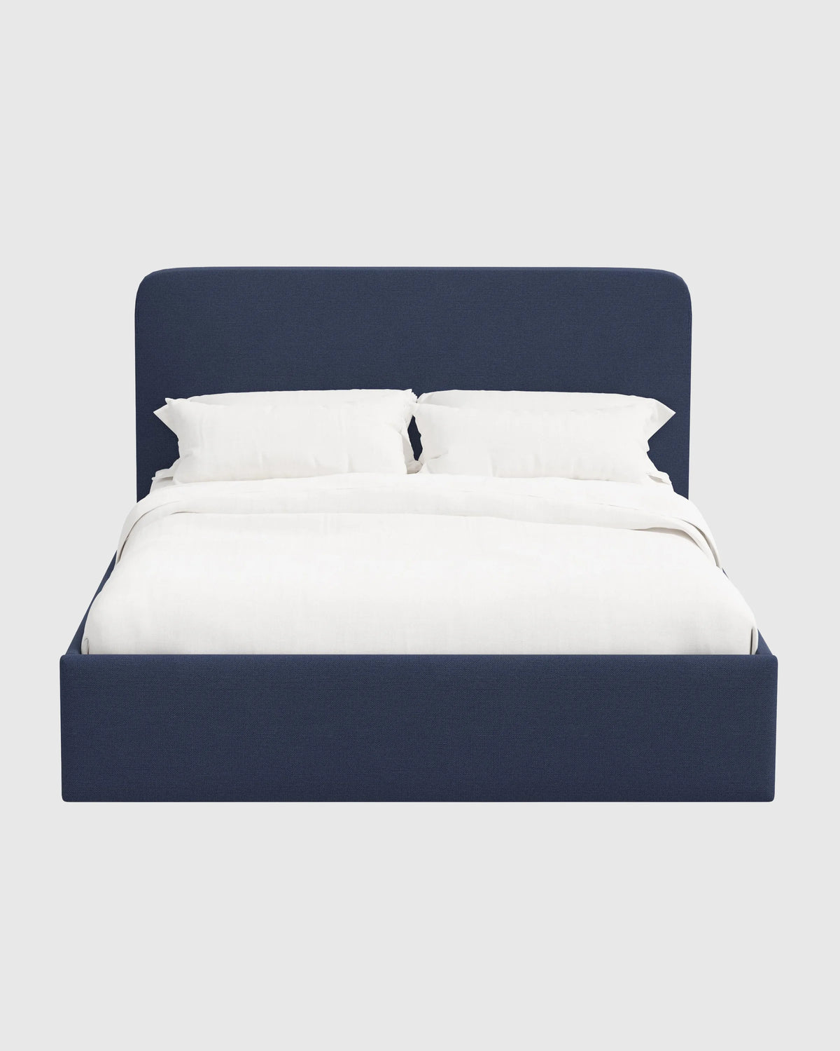 100% Linen Curved Bed - Full / Canvas