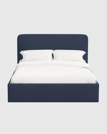 100% Linen Curved Bed - Full / Canvas