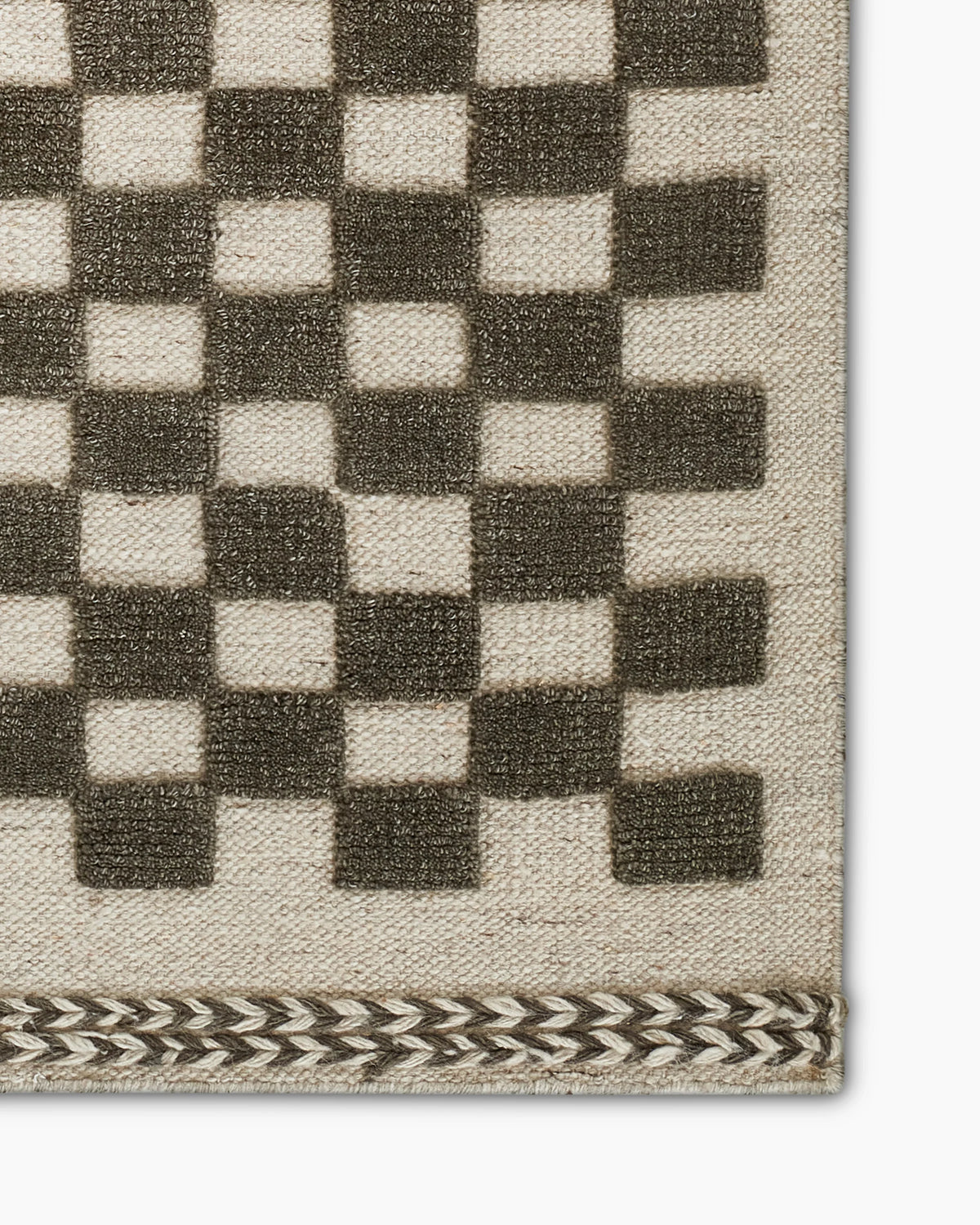 Romy Handwoven Wool Rug - 5' x 8' / Beige