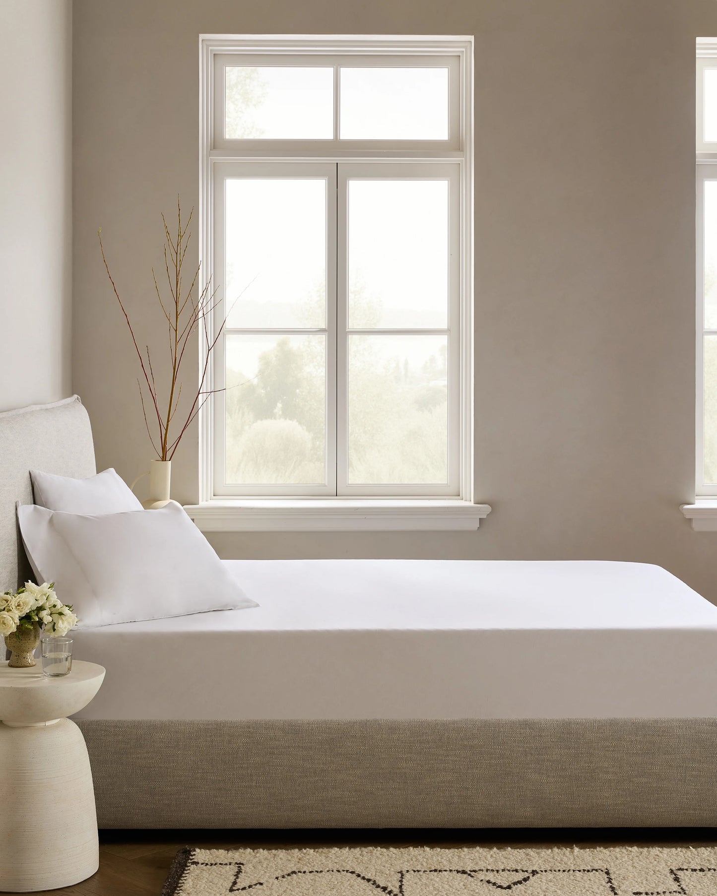 Organic Crisp Percale Fitted Sheet Set - Twin / Espresso