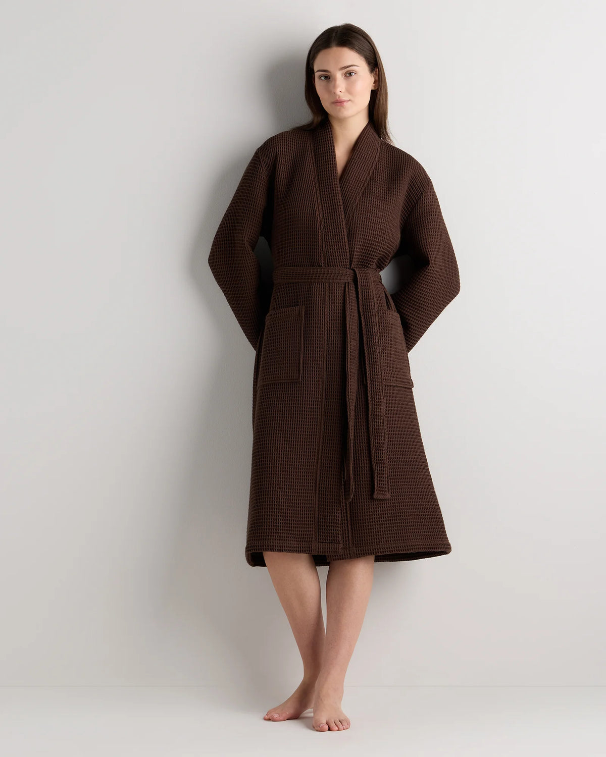 Organic Turkish Waffle Robe - XS / White
