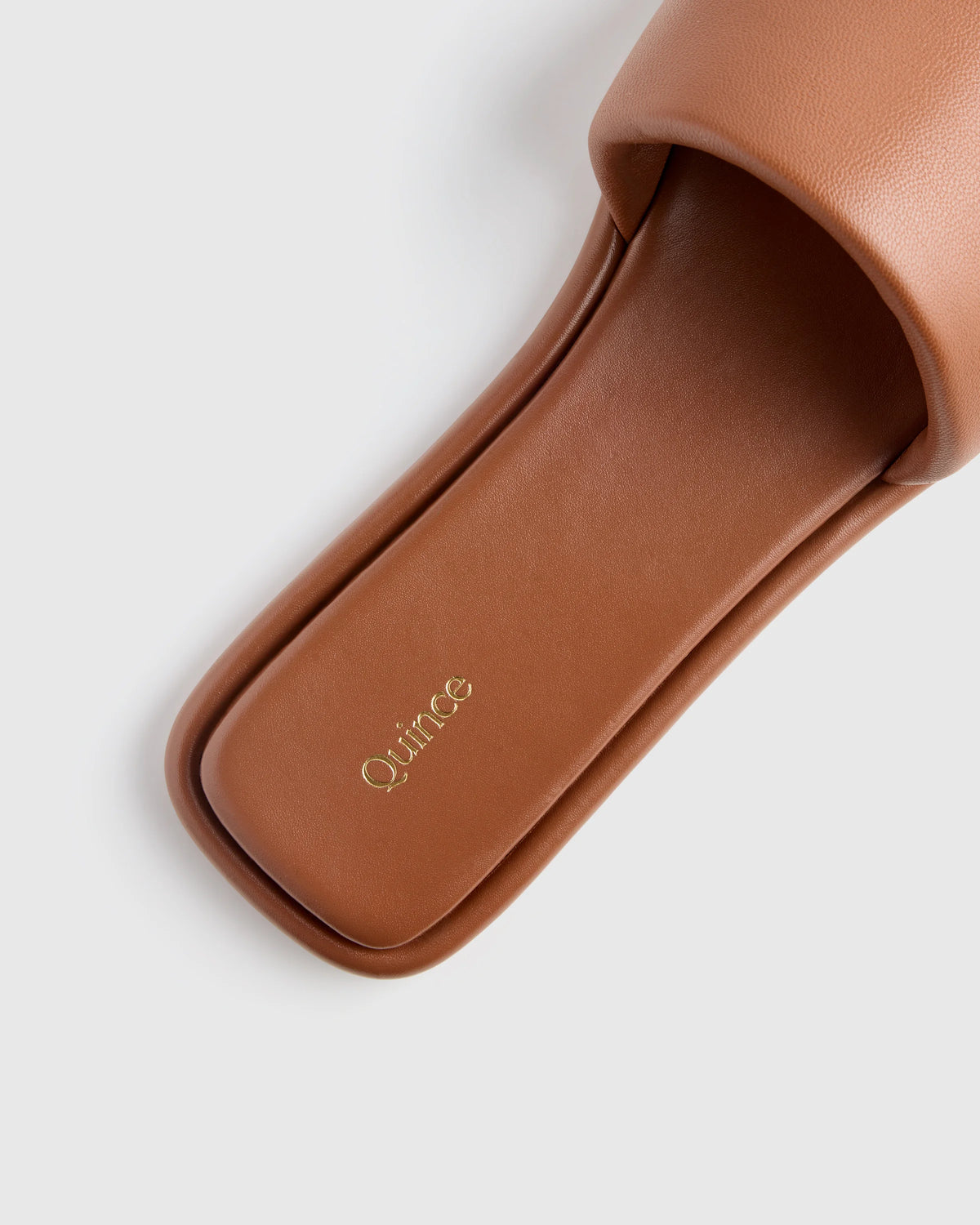 Italian Leather Slide Sandal - 5 / Bone