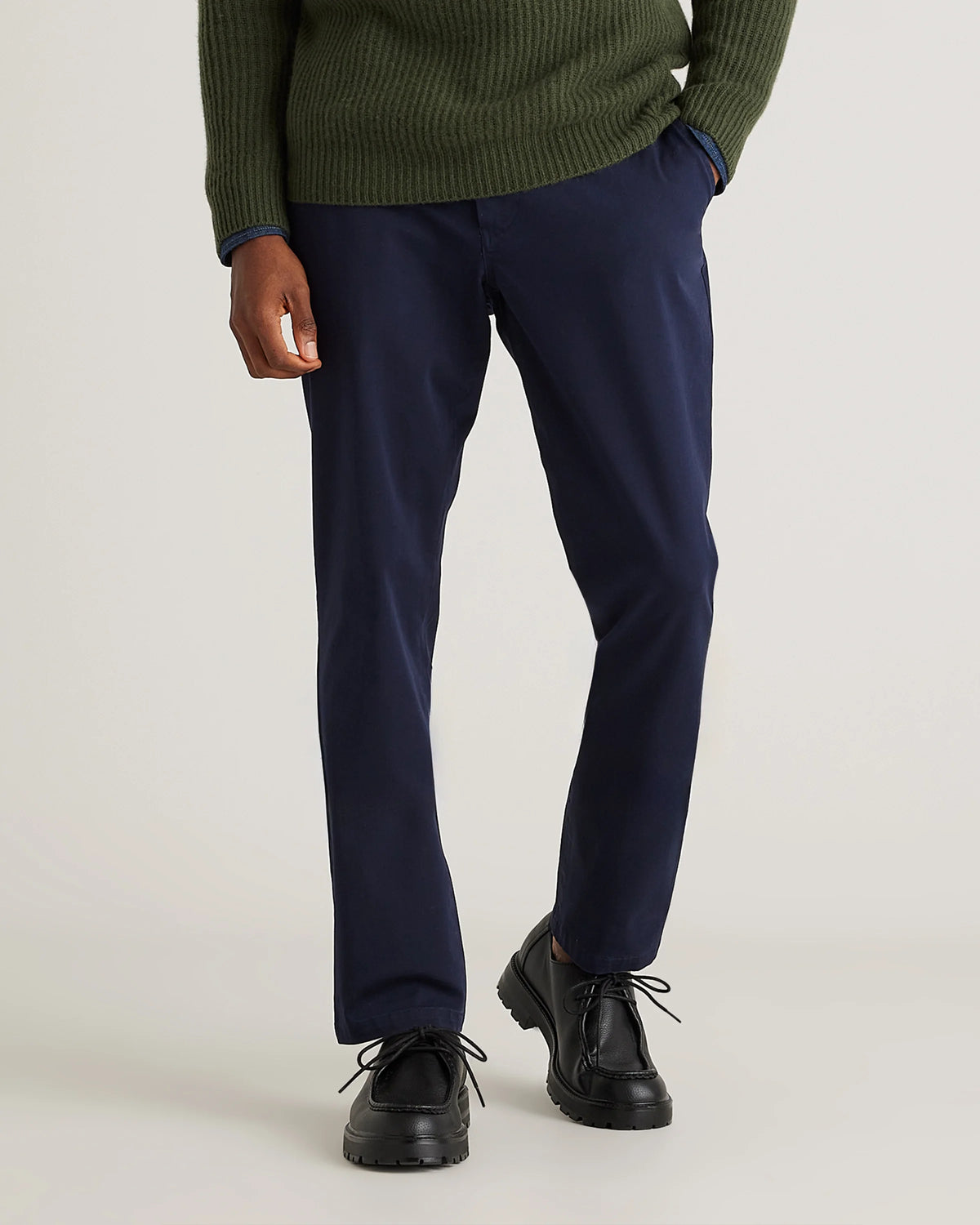 Organic Cotton Stretch Chinos - 30X30 / Dark Charcoal
