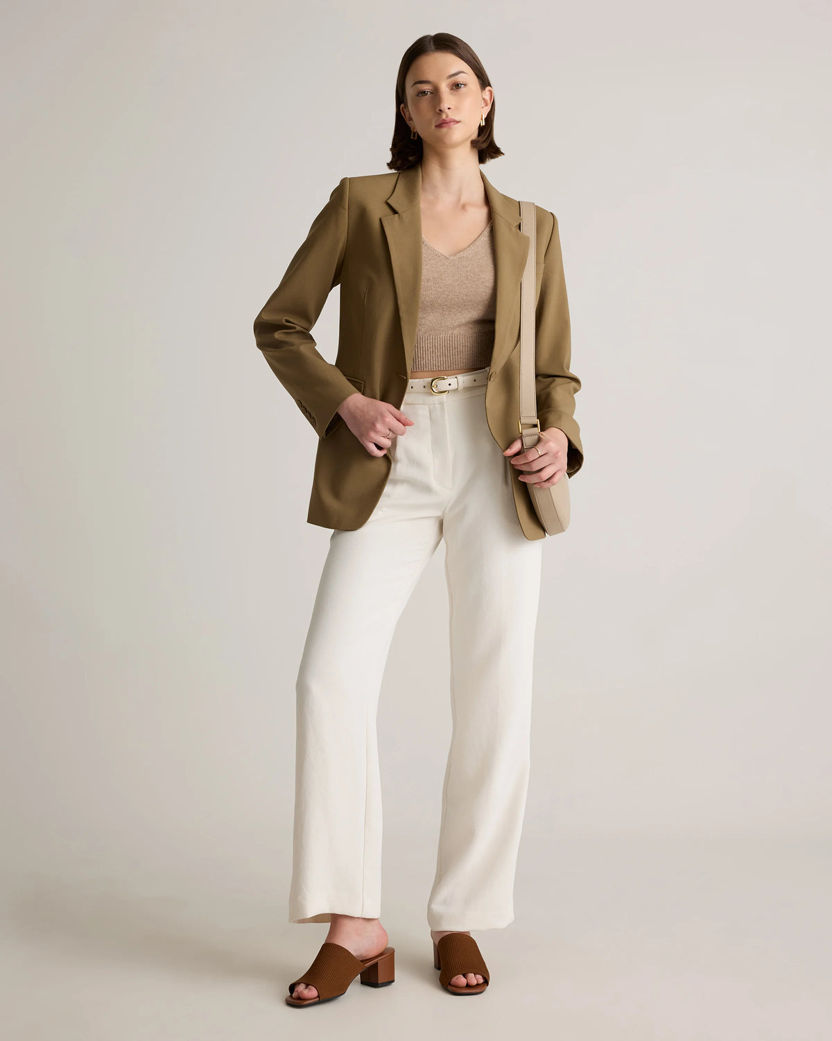 Italian Wool Long Blazer - XS / Sahara Camel