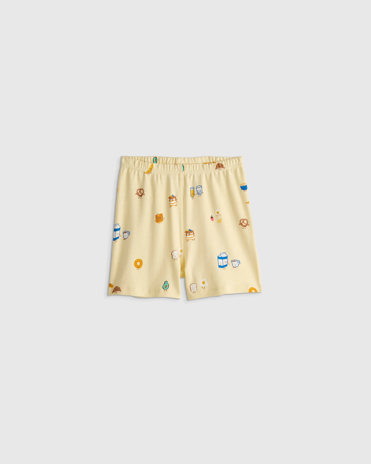 100% Organic Cotton Short Sleeve and Shorts Pajama Set - 6 / Navy Stripe