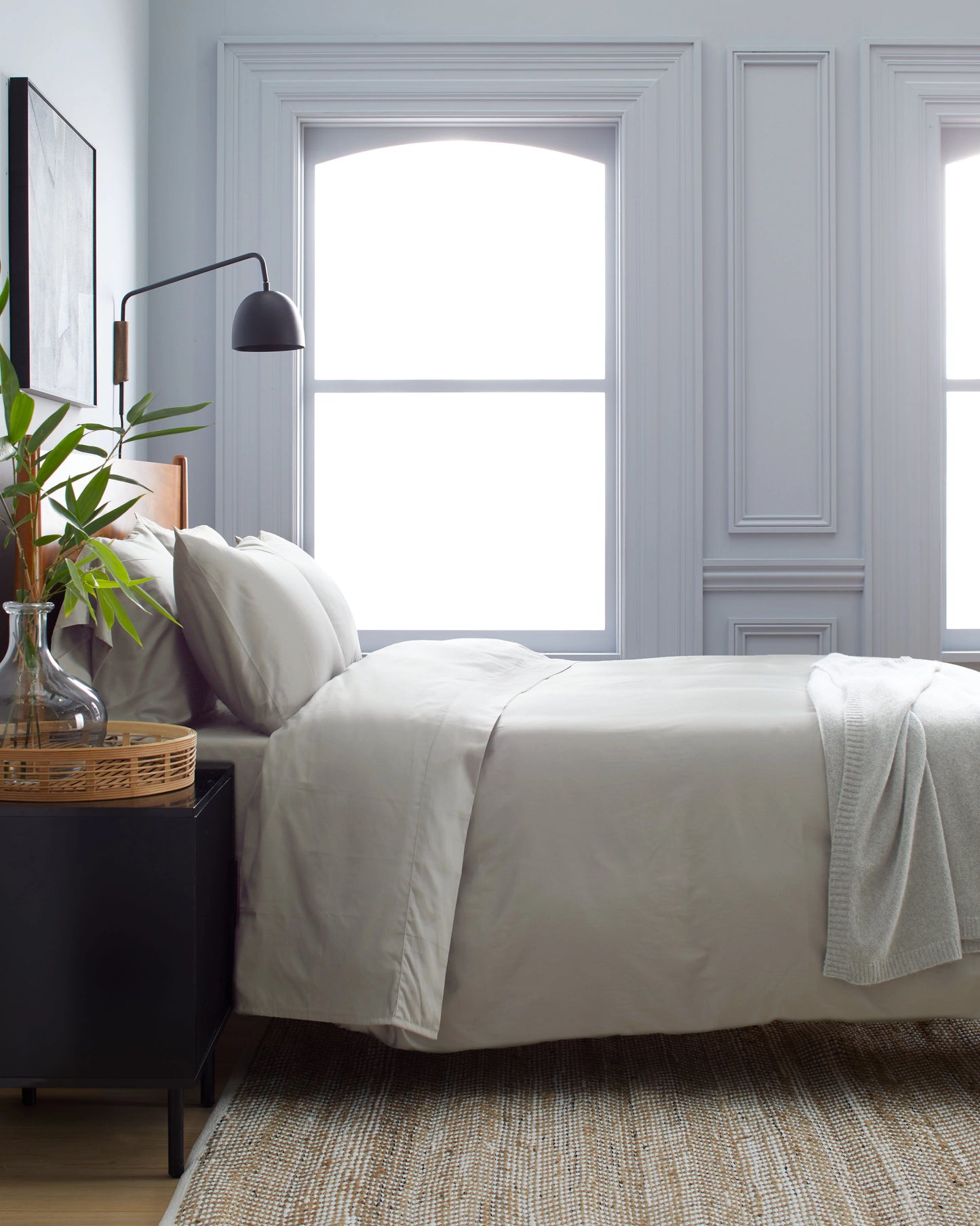 Luxury Organic Sateen Duvet Cover Set - Twin / Ivory