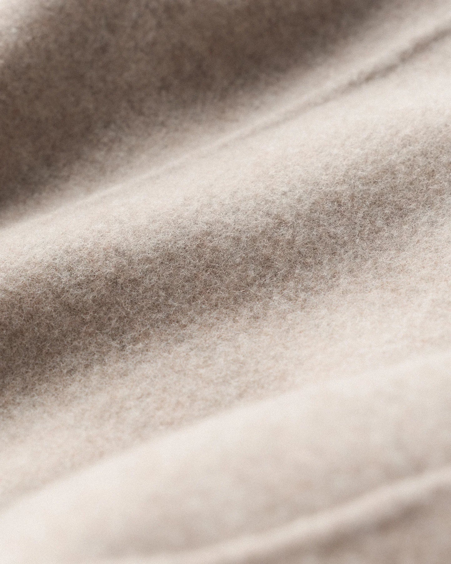 Double-Faced Merino Wool Draped Collar Wrap Coat - XS / Oat