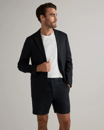 100% European Linen Trouser Shorts - 7" - S / Bayberry Olive