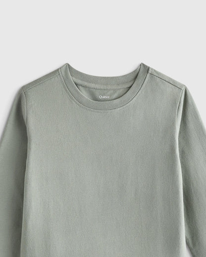 100% Organic Cotton Jersey Long Sleeve Tee - 6 / Dino Sketch