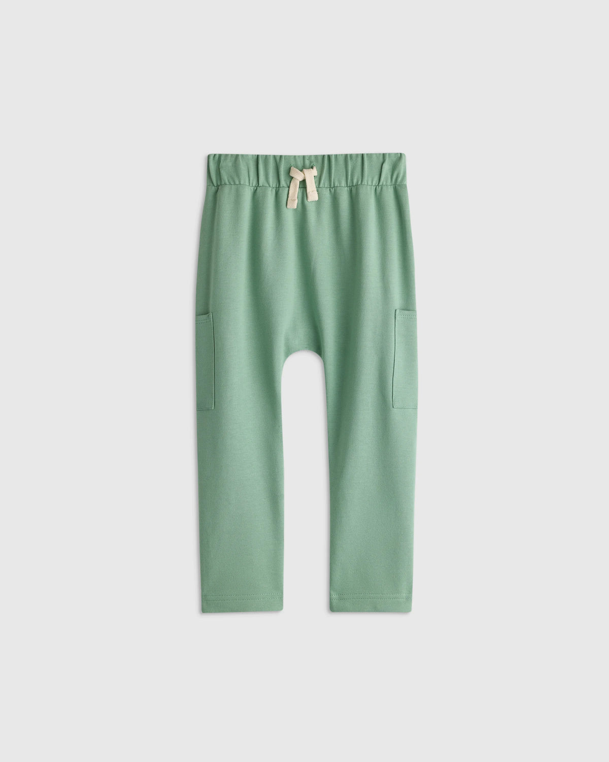 Organic Cotton French Terry Pocket Pants - 2T / Vintage Blue