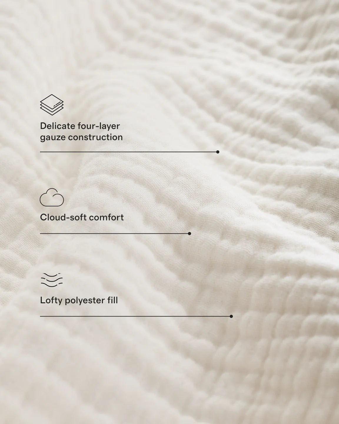Organic Cotton Gauze Dream Quilt Set - Twin / Dried Sage