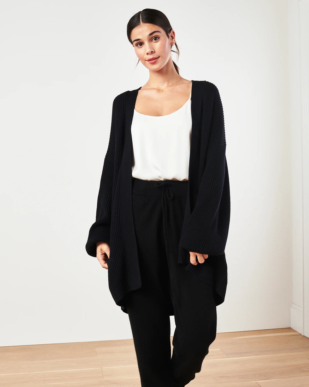 100% Organic Cotton Oversized Cardigan - XS / Camel