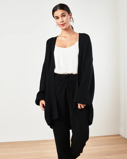 100% Organic Cotton Oversized Cardigan - XS / Camel