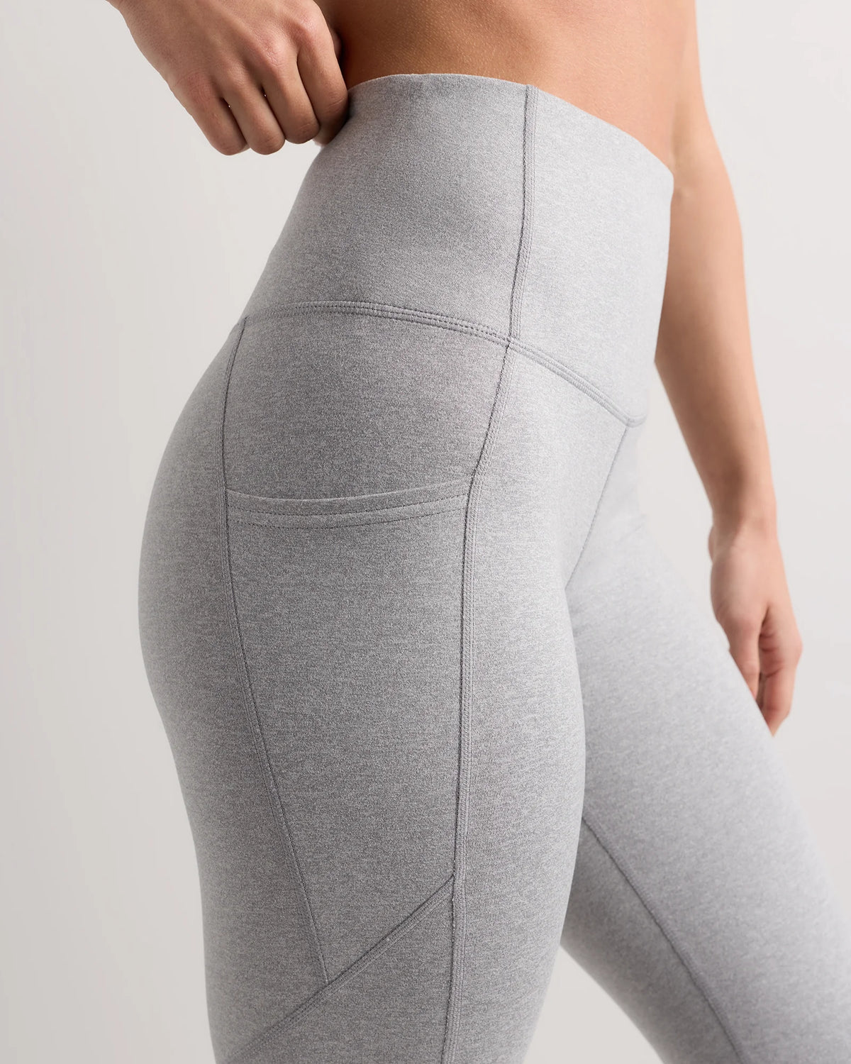 Ultra-Soft High-Rise Pocket Legging - XS / Heather Espresso
