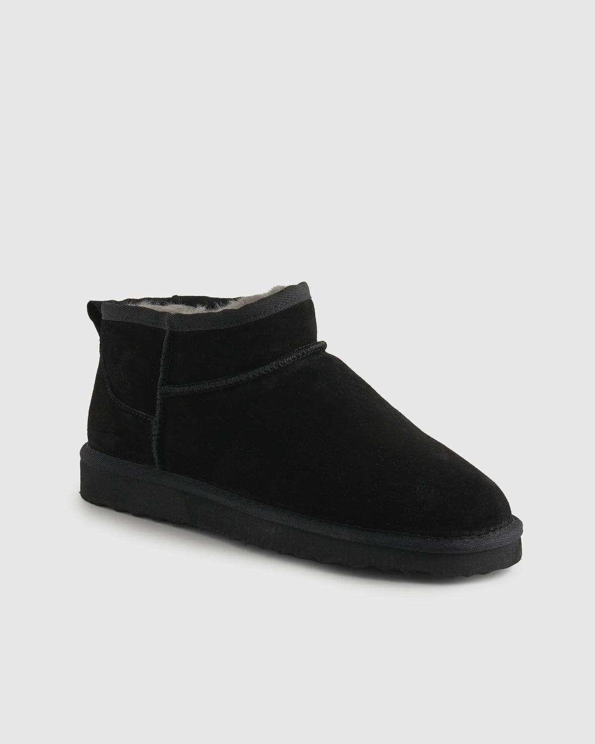 Australian Shearling Mini Boot - 6 / Black