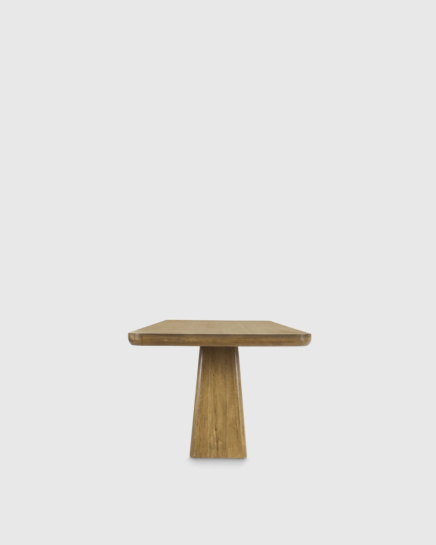 Rustic Oak Plinth Dining Table - 71" / Natural