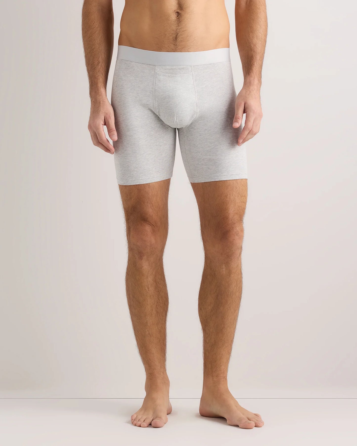 Organic Cotton 6'' Boxer Brief (3-pack) - XS / Light Grey