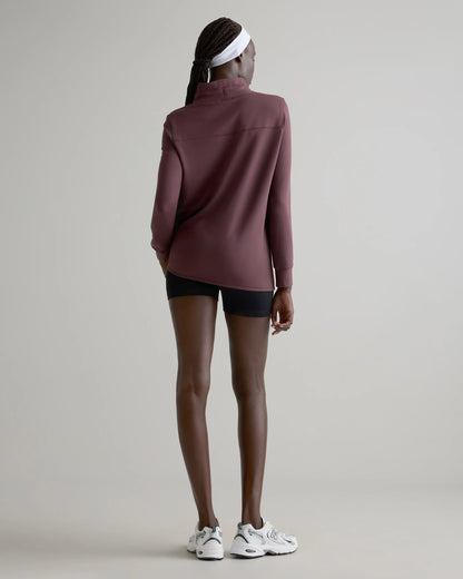 SuperSoft Fleece Mock Neck Pullover - XS / Navy