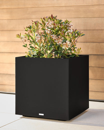 Block Series All Weather Square Planter by Veradek - One Size / Black