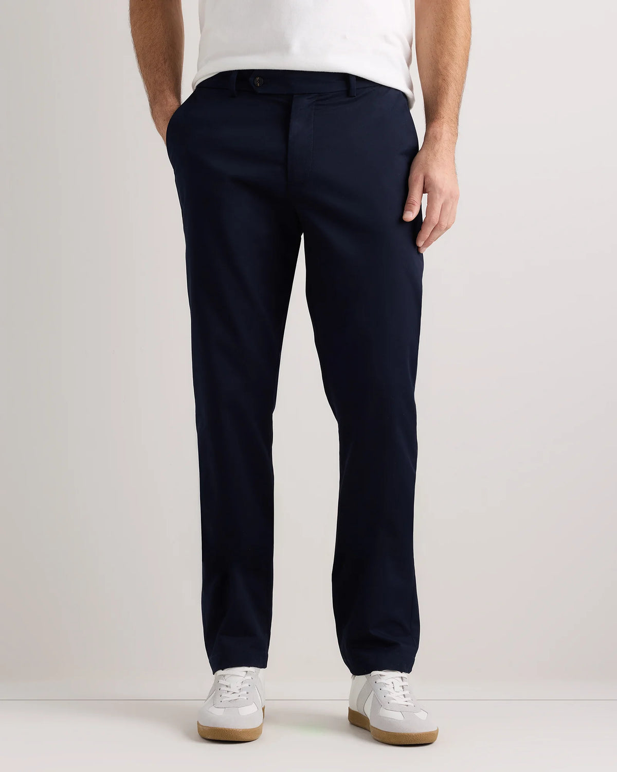 Organic Non-Iron Chino Pants - Straight - 30X30 / Deep Navy