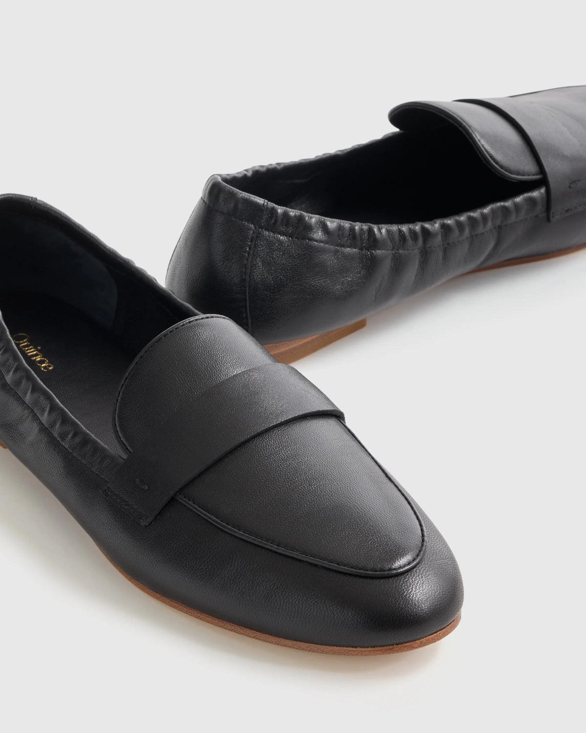 Italian Leather Soft Loafer - 5 / Black