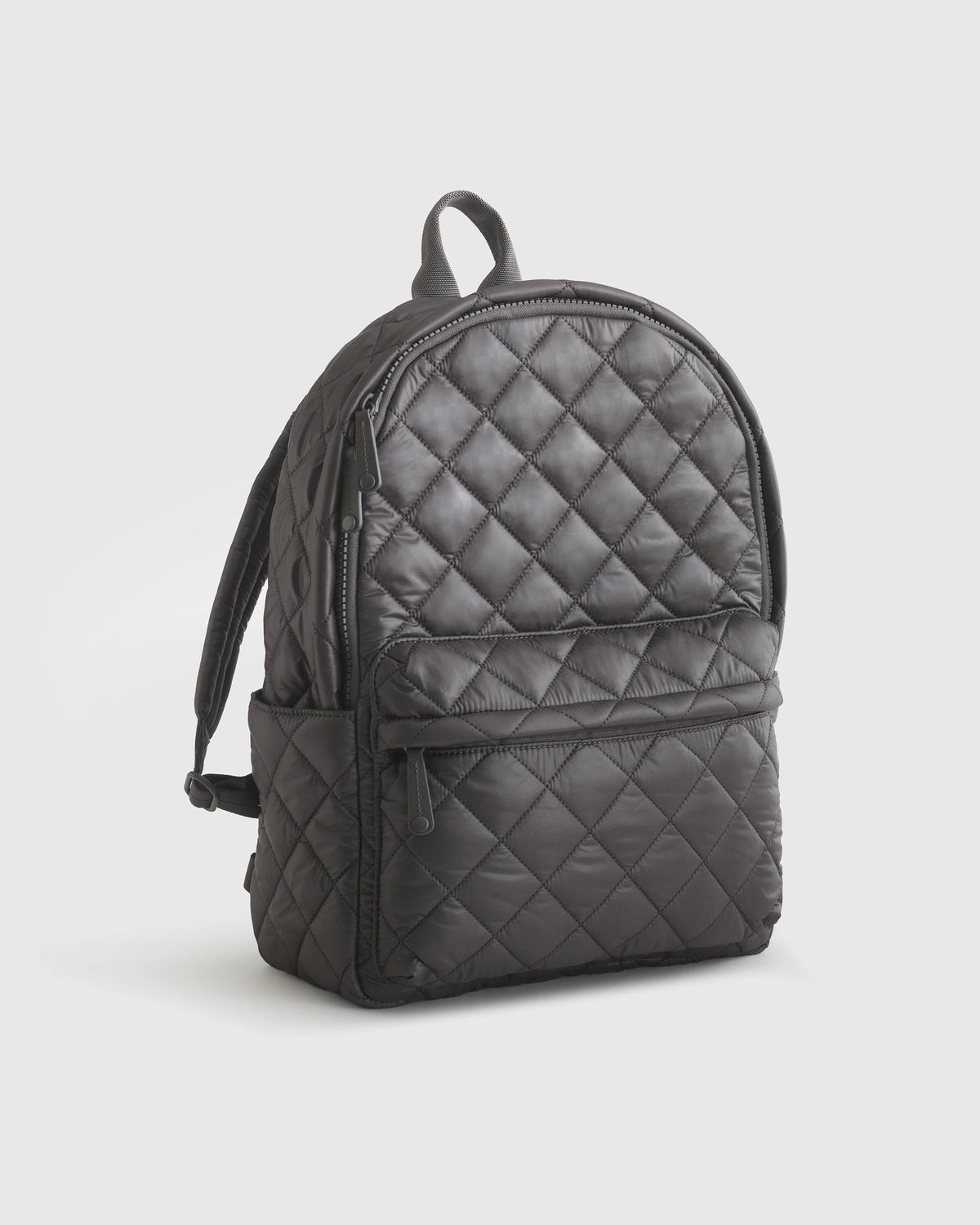 Transit Quilted Commuter Backpack - One Size / Taupe Brown