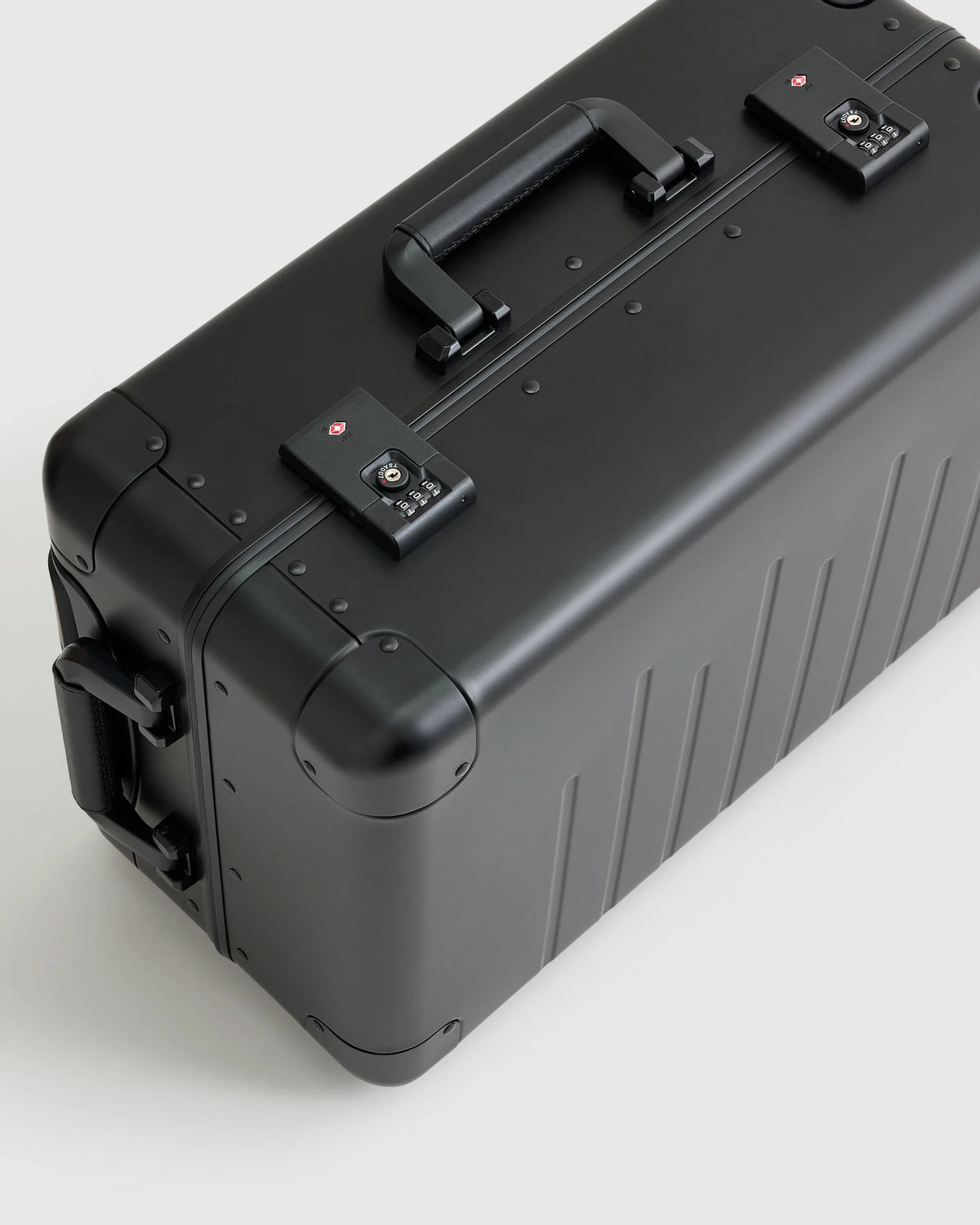 Aluminum Carry-On Suitcase - One Size / Black