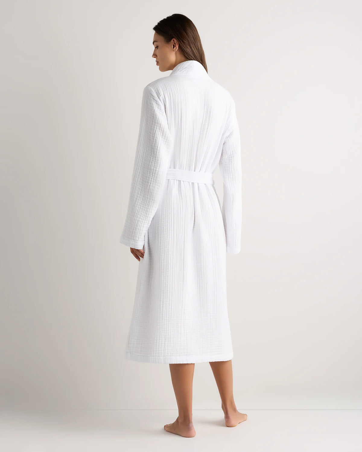 Soft Layered Turkish Cotton Robe - XS / White