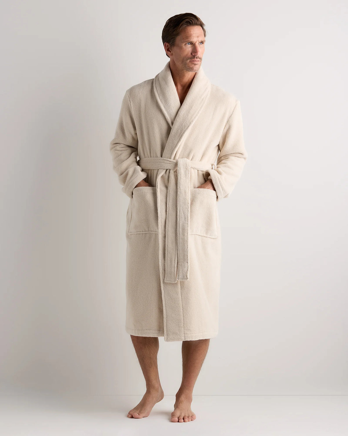 Turkish Cotton Terry Robe - XS / White