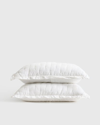 European Linen Dream Sham Set - Standard / Dusty Olive